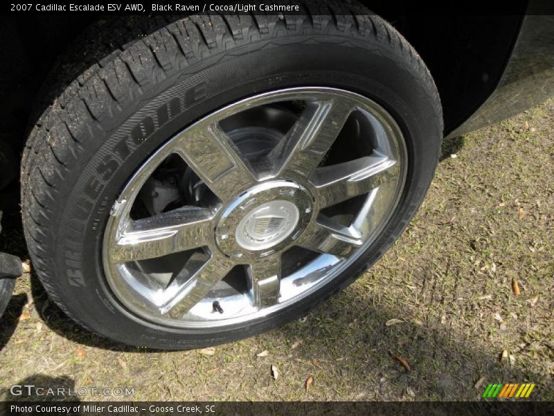 Black Raven / Cocoa/Light Cashmere 2007 Cadillac Escalade ESV AWD