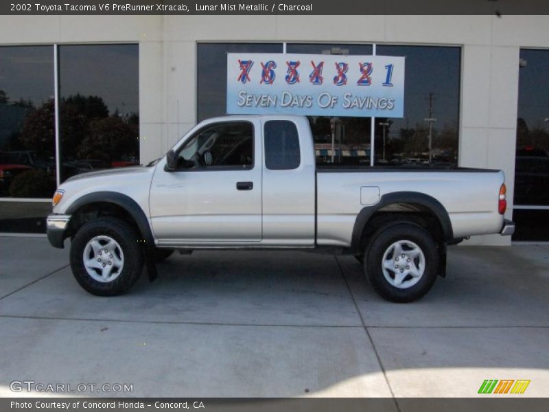 Lunar Mist Metallic / Charcoal 2002 Toyota Tacoma V6 PreRunner Xtracab