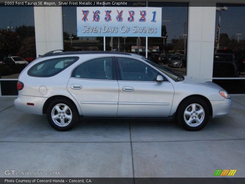 Silver Frost Metallic / Medium Graphite 2003 Ford Taurus SE Wagon