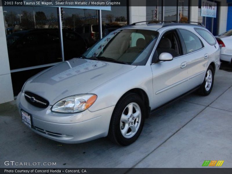 Silver Frost Metallic / Medium Graphite 2003 Ford Taurus SE Wagon