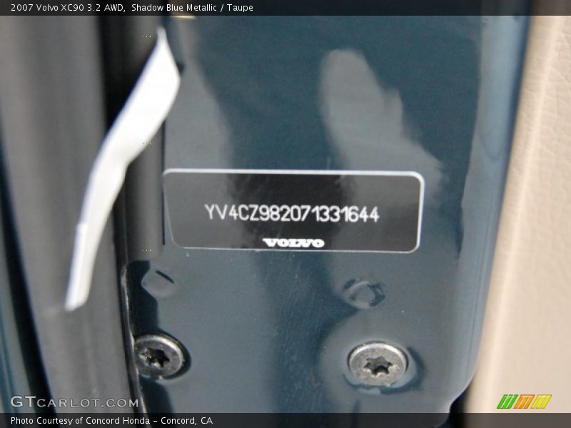 Shadow Blue Metallic / Taupe 2007 Volvo XC90 3.2 AWD