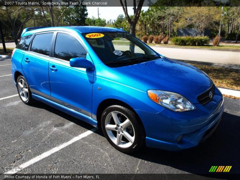 Speedway Blue Pearl / Dark Charcoal 2007 Toyota Matrix