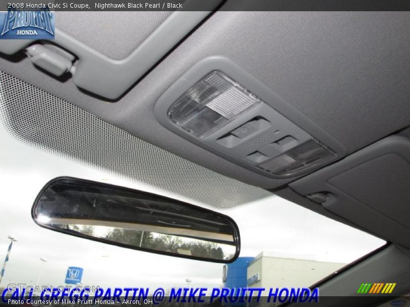 Nighthawk Black Pearl / Black 2008 Honda Civic Si Coupe