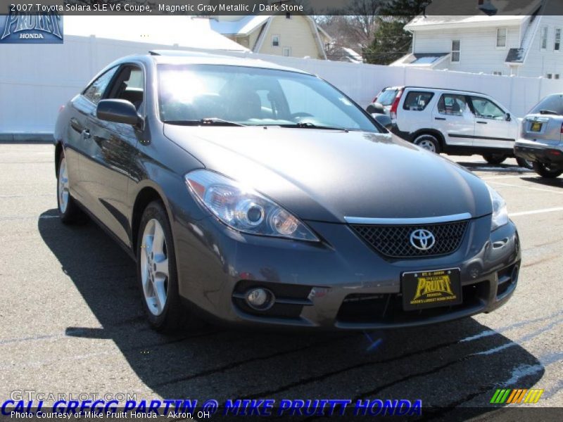 Magnetic Gray Metallic / Dark Stone 2007 Toyota Solara SLE V6 Coupe