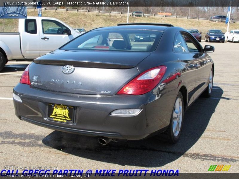 Magnetic Gray Metallic / Dark Stone 2007 Toyota Solara SLE V6 Coupe