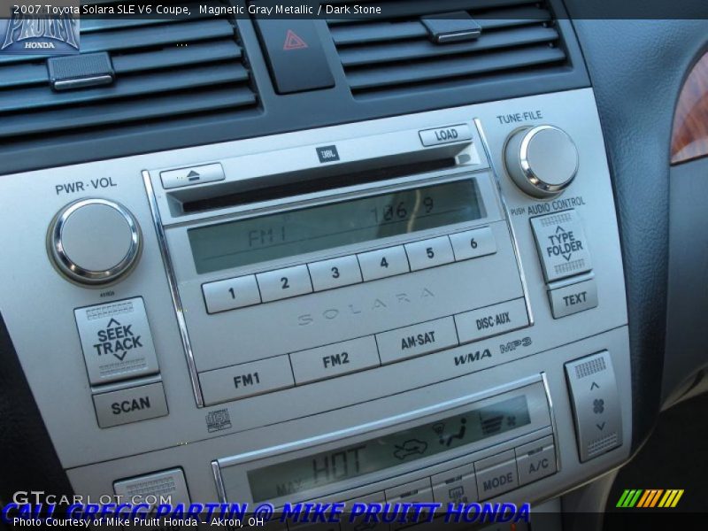Magnetic Gray Metallic / Dark Stone 2007 Toyota Solara SLE V6 Coupe