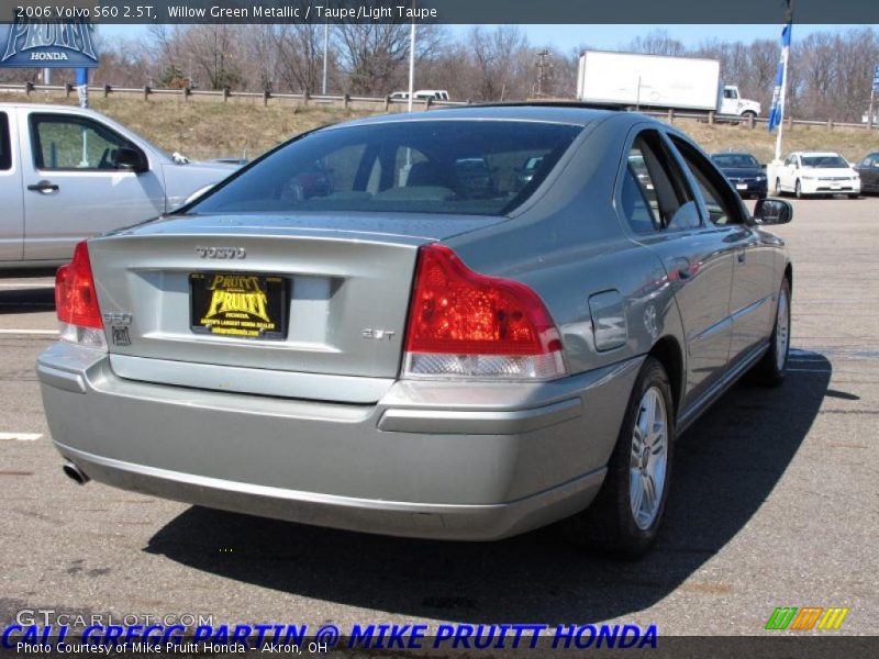 Willow Green Metallic / Taupe/Light Taupe 2006 Volvo S60 2.5T