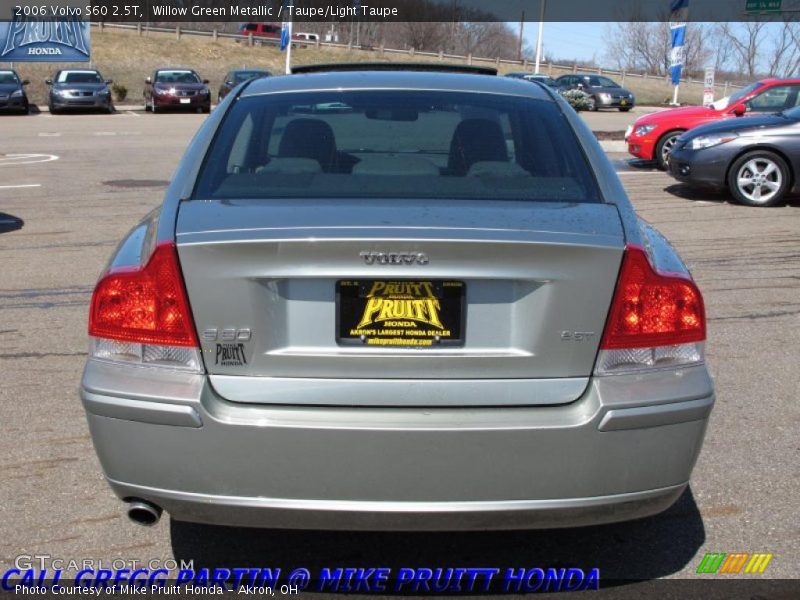 Willow Green Metallic / Taupe/Light Taupe 2006 Volvo S60 2.5T