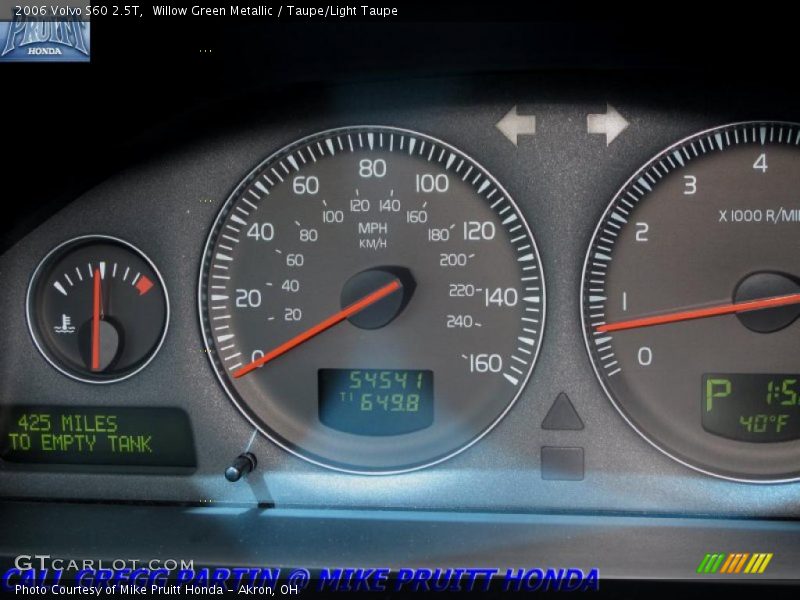 Willow Green Metallic / Taupe/Light Taupe 2006 Volvo S60 2.5T