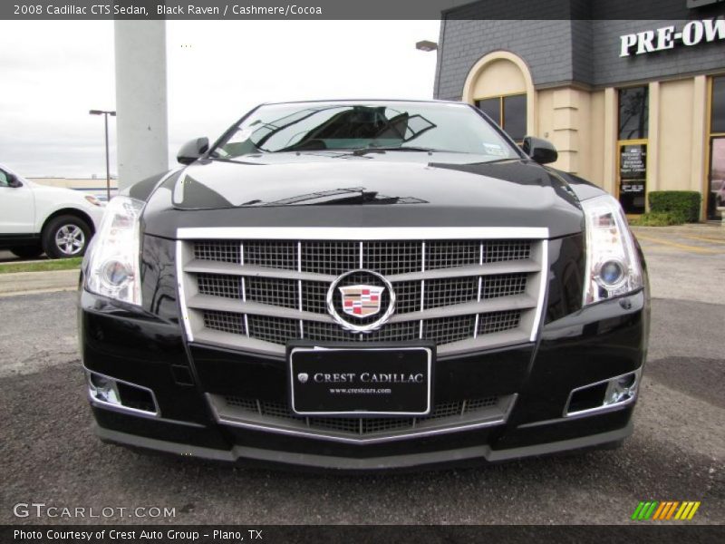 Black Raven / Cashmere/Cocoa 2008 Cadillac CTS Sedan