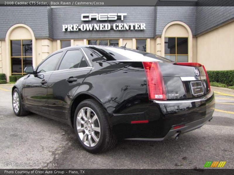 Black Raven / Cashmere/Cocoa 2008 Cadillac CTS Sedan