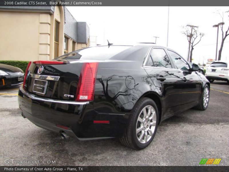 Black Raven / Cashmere/Cocoa 2008 Cadillac CTS Sedan
