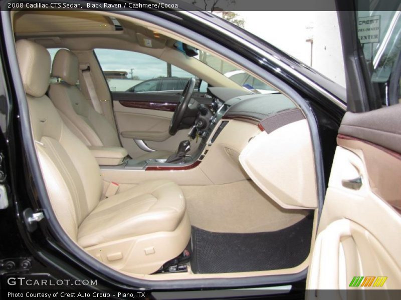 Black Raven / Cashmere/Cocoa 2008 Cadillac CTS Sedan