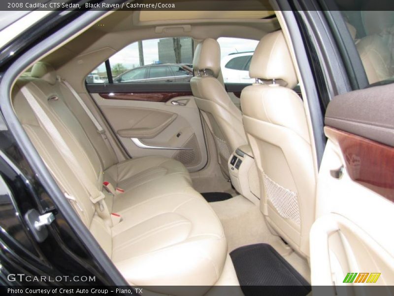 Black Raven / Cashmere/Cocoa 2008 Cadillac CTS Sedan