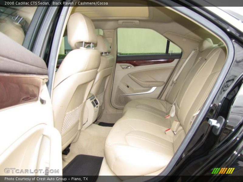 Black Raven / Cashmere/Cocoa 2008 Cadillac CTS Sedan