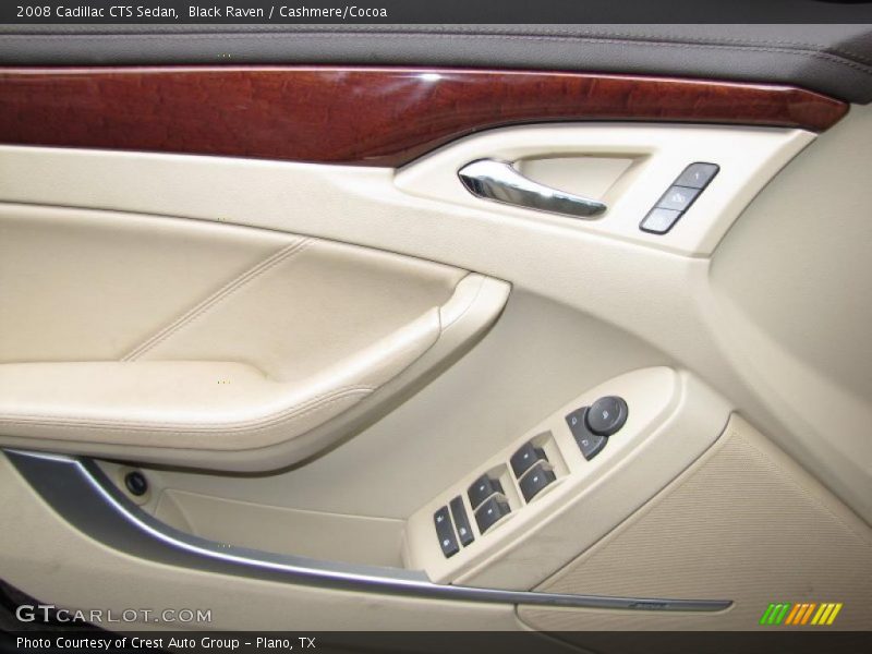 Black Raven / Cashmere/Cocoa 2008 Cadillac CTS Sedan