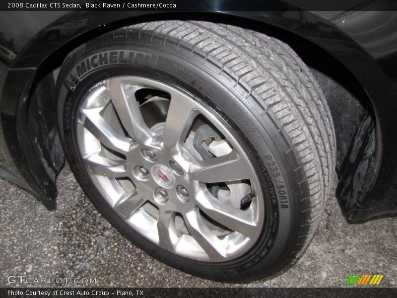 Black Raven / Cashmere/Cocoa 2008 Cadillac CTS Sedan