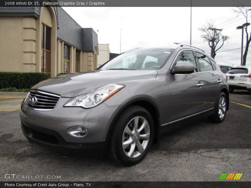 Platinum Graphite Gray / Graphite 2008 Infiniti EX 35