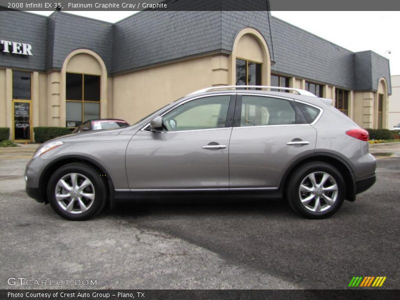 Platinum Graphite Gray / Graphite 2008 Infiniti EX 35
