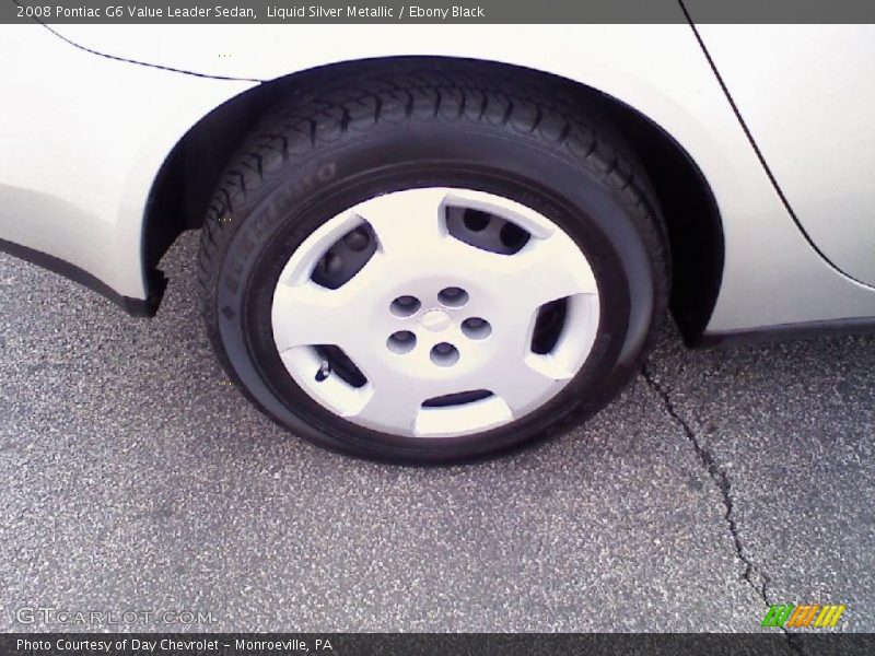 Liquid Silver Metallic / Ebony Black 2008 Pontiac G6 Value Leader Sedan