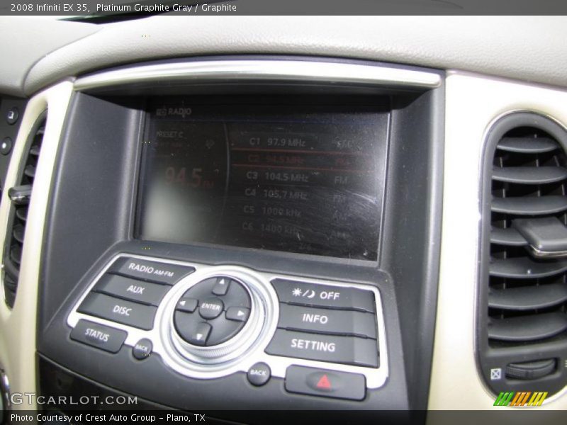 Platinum Graphite Gray / Graphite 2008 Infiniti EX 35