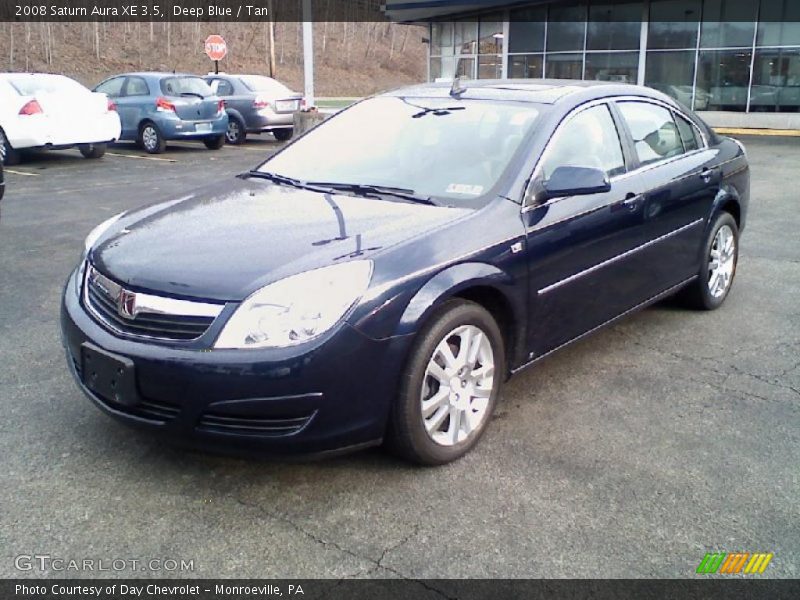 Deep Blue / Tan 2008 Saturn Aura XE 3.5