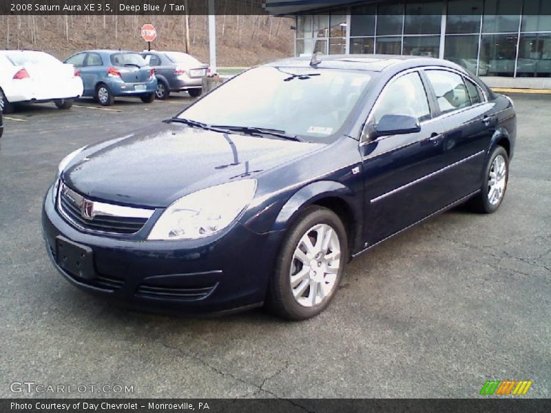 Deep Blue / Tan 2008 Saturn Aura XE 3.5