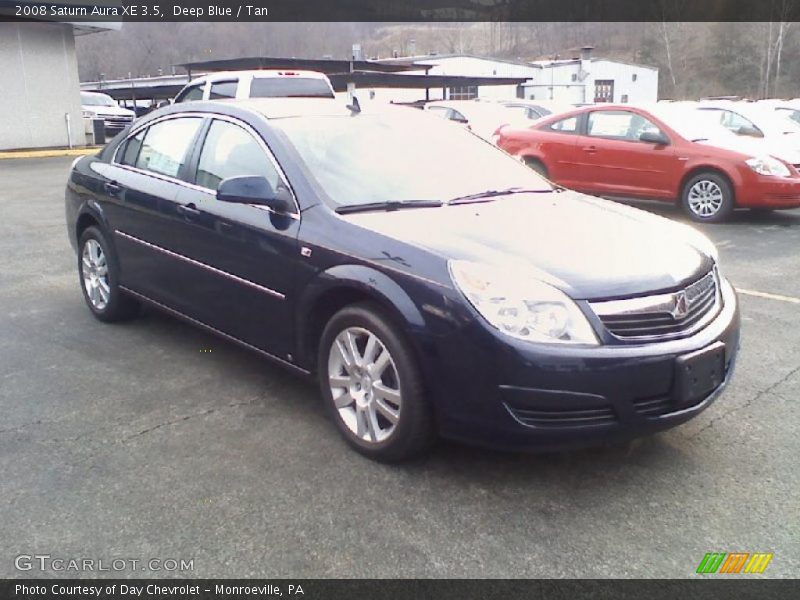 Deep Blue / Tan 2008 Saturn Aura XE 3.5