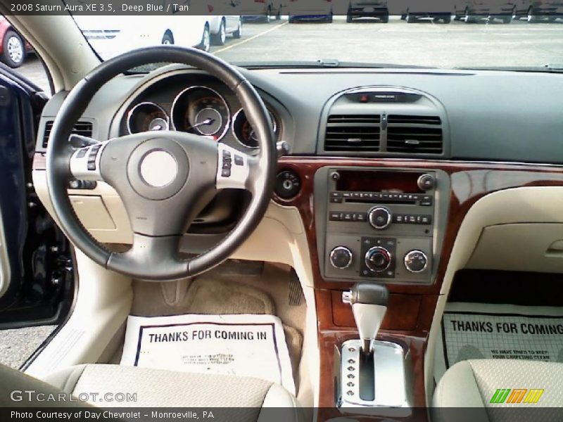 Deep Blue / Tan 2008 Saturn Aura XE 3.5