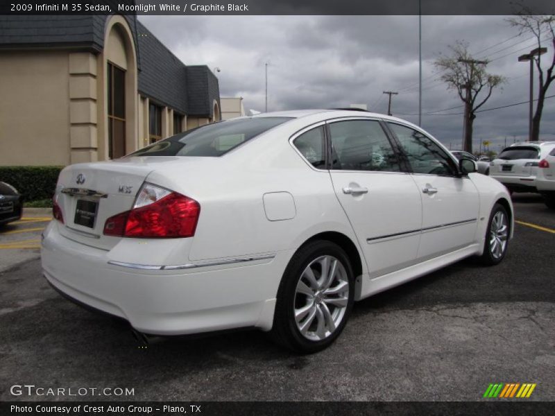 Moonlight White / Graphite Black 2009 Infiniti M 35 Sedan