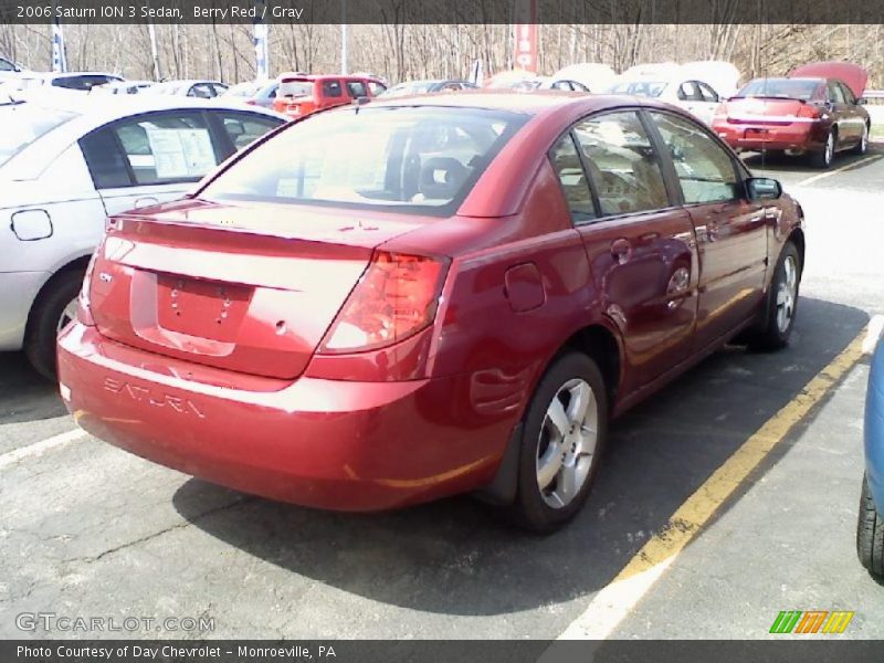 Berry Red / Gray 2006 Saturn ION 3 Sedan