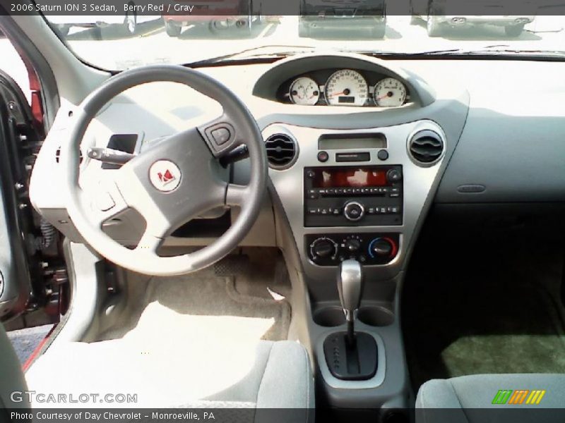 Berry Red / Gray 2006 Saturn ION 3 Sedan