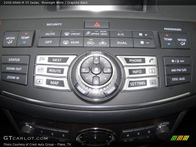 Moonlight White / Graphite Black 2009 Infiniti M 35 Sedan