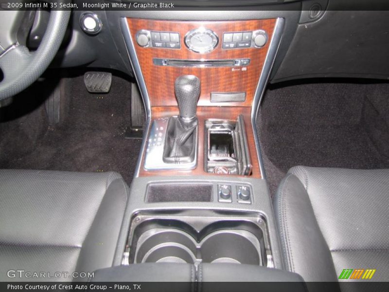 Moonlight White / Graphite Black 2009 Infiniti M 35 Sedan