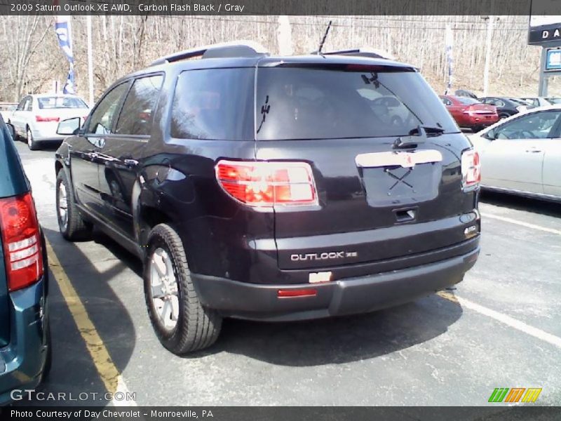 Carbon Flash Black / Gray 2009 Saturn Outlook XE AWD