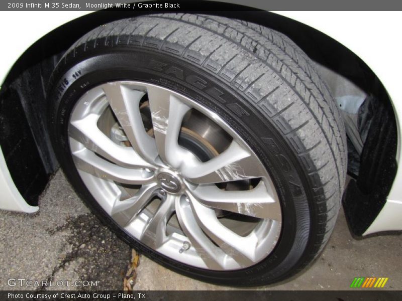 Moonlight White / Graphite Black 2009 Infiniti M 35 Sedan