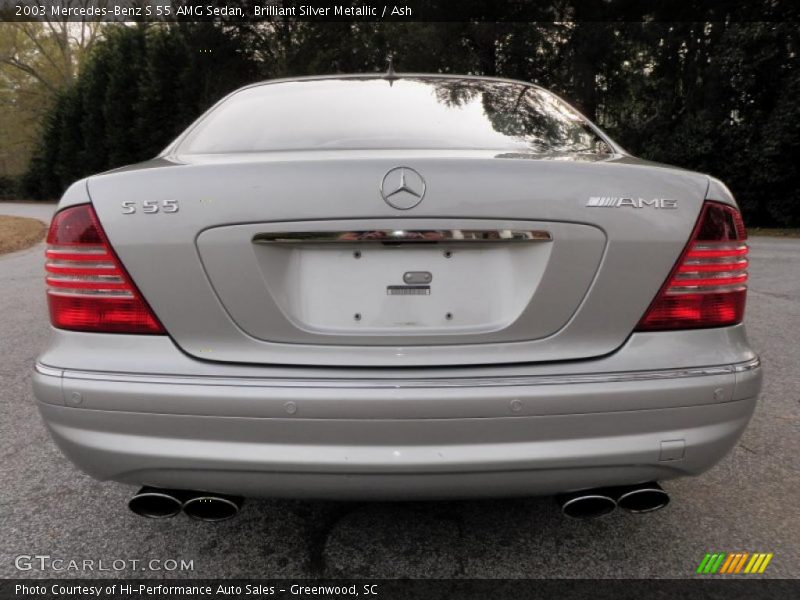 Brilliant Silver Metallic / Ash 2003 Mercedes-Benz S 55 AMG Sedan