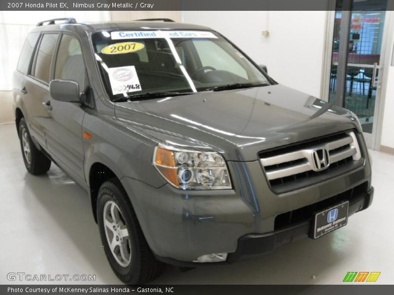 Nimbus Gray Metallic / Gray 2007 Honda Pilot EX