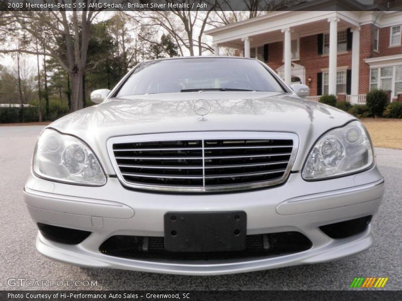 Brilliant Silver Metallic / Ash 2003 Mercedes-Benz S 55 AMG Sedan