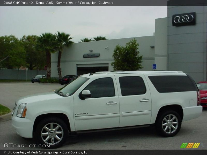 Summit White / Cocoa/Light Cashmere 2008 GMC Yukon XL Denali AWD