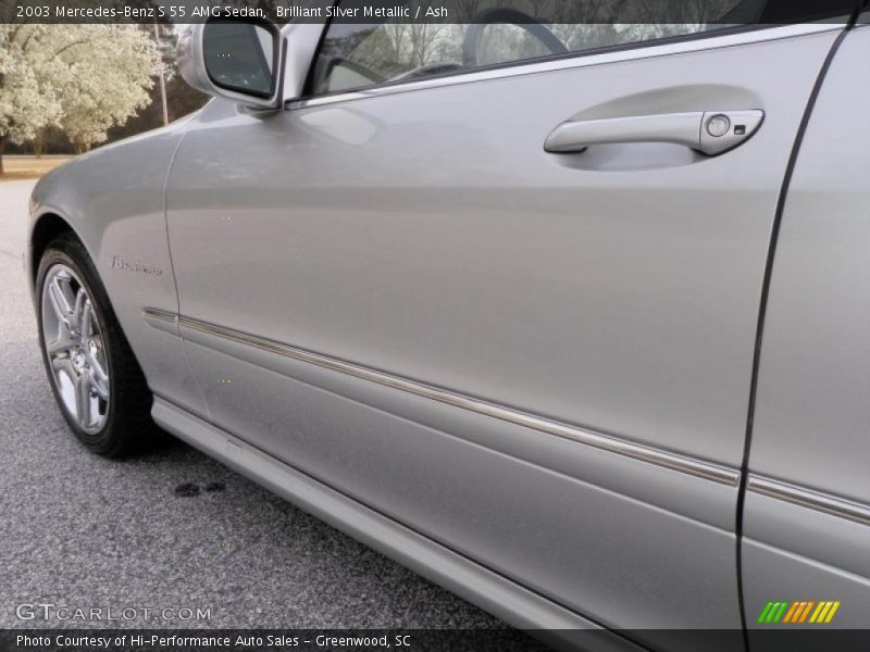 Brilliant Silver Metallic / Ash 2003 Mercedes-Benz S 55 AMG Sedan