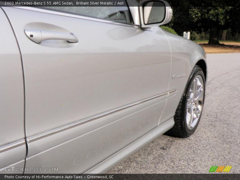 Brilliant Silver Metallic / Ash 2003 Mercedes-Benz S 55 AMG Sedan