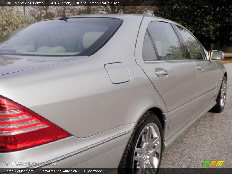 Brilliant Silver Metallic / Ash 2003 Mercedes-Benz S 55 AMG Sedan