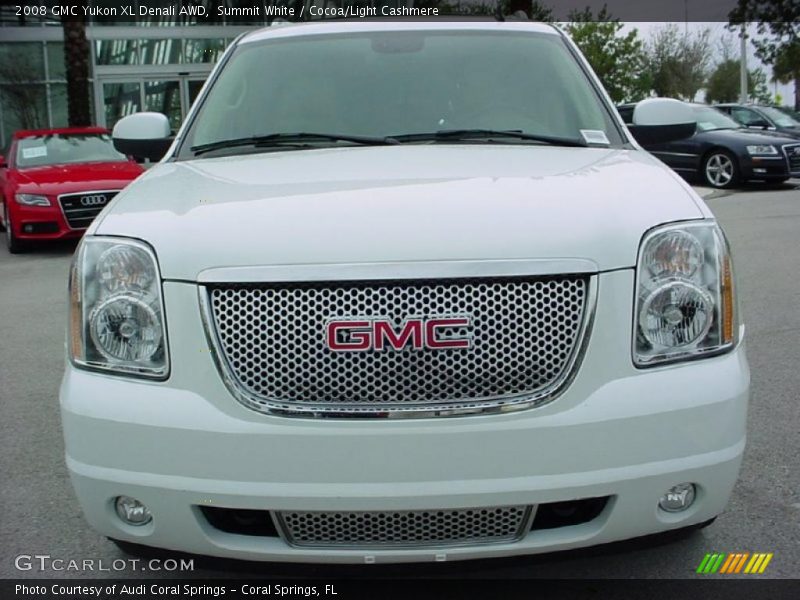 Summit White / Cocoa/Light Cashmere 2008 GMC Yukon XL Denali AWD