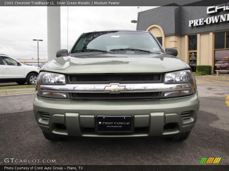Silver Green Metallic / Medium Pewter 2003 Chevrolet TrailBlazer LS
