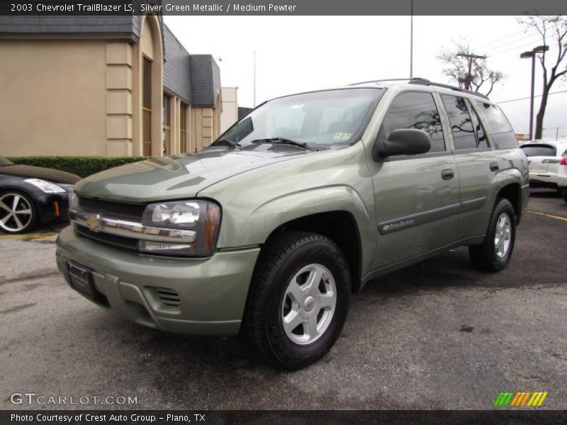 Silver Green Metallic / Medium Pewter 2003 Chevrolet TrailBlazer LS