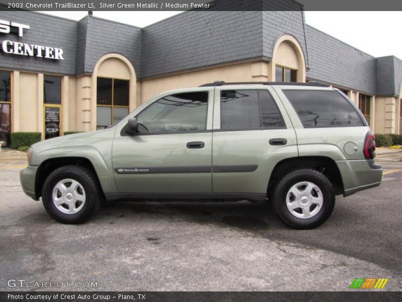 Silver Green Metallic / Medium Pewter 2003 Chevrolet TrailBlazer LS