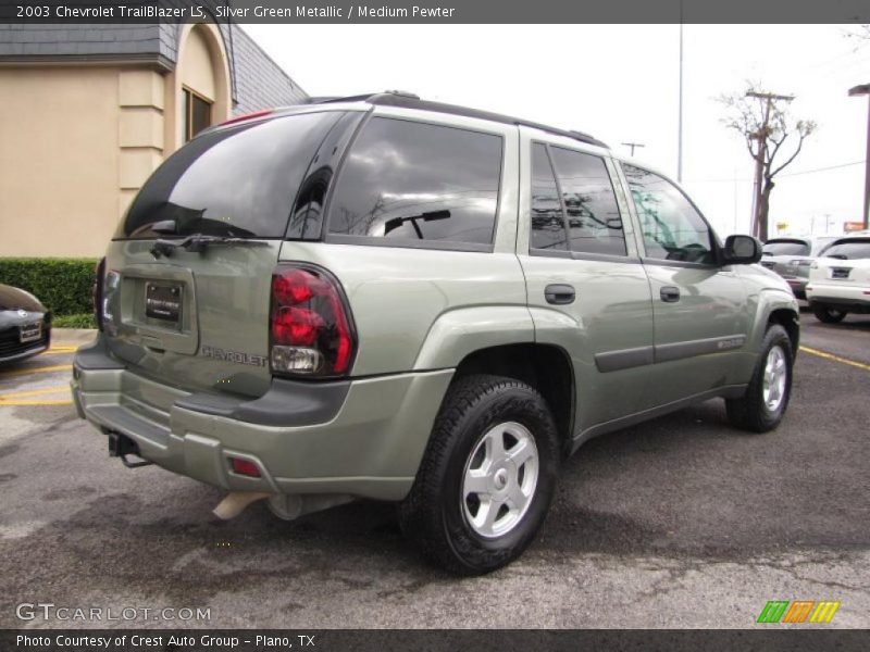 Silver Green Metallic / Medium Pewter 2003 Chevrolet TrailBlazer LS