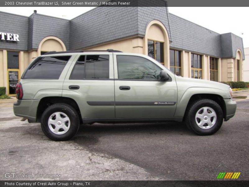 Silver Green Metallic / Medium Pewter 2003 Chevrolet TrailBlazer LS
