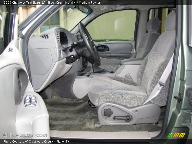 Silver Green Metallic / Medium Pewter 2003 Chevrolet TrailBlazer LS
